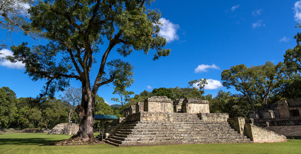 Copan, Honduras - December 14th 2013 - The ruins of Copan in a nice sunny day in Honduras, Central America.